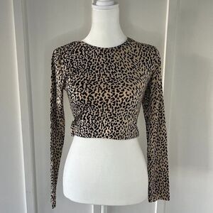 Adika Cheetah Print Top Size Small